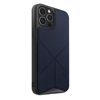 Étui folio UNIQ Transforma pour iPhone 12 Pro Max - Bleu électrique