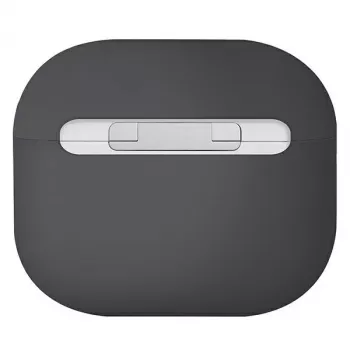 Coque en silicone UNIQ Lino pour AirPods de 3e génération Gris cendré