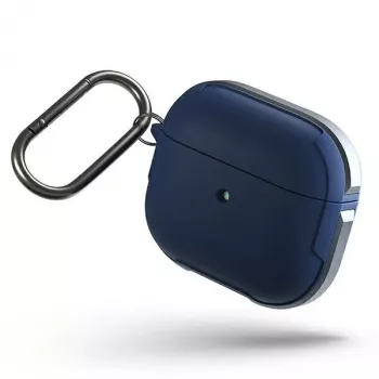 Coque antibactérienne UNIQ Valencia pour AirPods de 3e génération Bleu