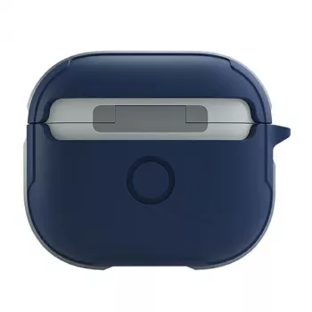 Coque antibactérienne UNIQ Valencia pour AirPods de 3e génération Bleu