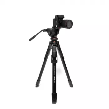 Trépied photo-vidéo hybride Manfrotto MKONEVA-500X avec tête fluide, jambes aluminium 5 sections, verrous à levier, colonne rapide, sac de transport