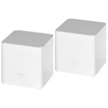 Système Wi-Fi 6 maillé Whole Home Tenda MX3 (lot de 2) AX1500, bi-bande, 2 ports Gigabit par unité, blanc