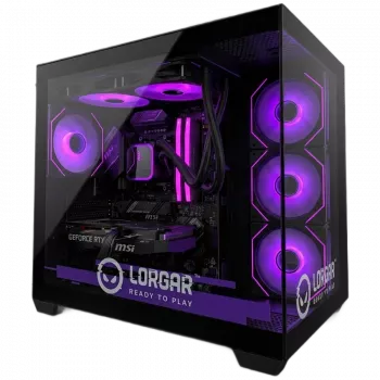 PC gaming LORGAR ADVANCED A201 - AMD Ryzen 5 7500F, GeForce RTX 5060 Ti 16 Go, 32 Go DDR5 6400MHz, SSD NVMe 1 To, alimentation 750W, AIO 240mm, noir