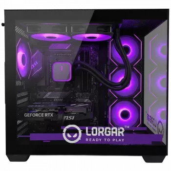 PC gaming LORGAR ADVANCED A201 - AMD Ryzen 5 7500F, GeForce RTX 5060 Ti 16 Go, 32 Go DDR5 6400MHz, SSD NVMe 1 To, alimentation 750W, AIO 240mm, noir