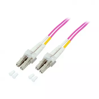 Câble de raccordement duplex EFB LC-LC 50/125µ OM4 LSZH Erika Violet 2,0 mm 30 m