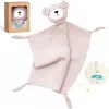 Peluche ours câlin en coton Momcozy pour bébés, rose