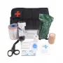 Trousse de premiers secours tactique militaire HELBO HEL002 avec 13 pièces, noire