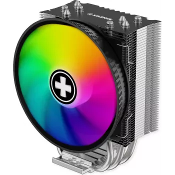 Xilence M404PRO.ARGB CPU Cooler - 120mm PWM Fan, 4 Heatpipes, ARGB Lighting, Intel/AMD Multisocket