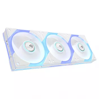 Ventilateur inverseur ASUS ROG Eurux GR120 ARGB, 120 mm, pack de 3, blanc (90DA00K3-B09020)