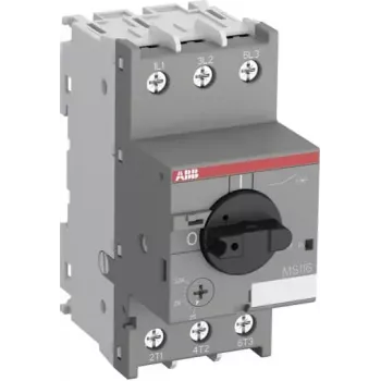 Disjoncteur moteur ABB MS116-20, 16-20 A, 3 pôles, 690 V AC, 50 kA, bornes à vis