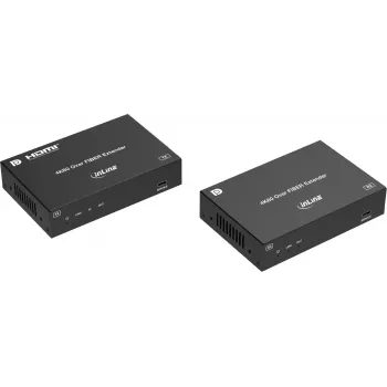 Extender KVM InLine® DP 4K/60Hz, fibre optique monomode, 10 km, ensemble (57885O)