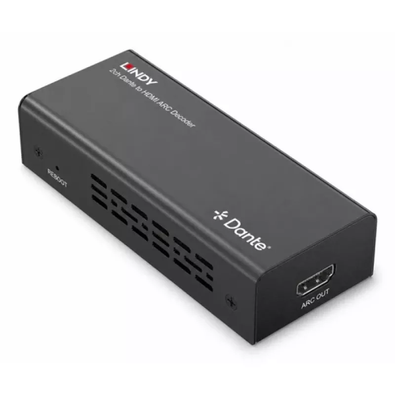 Décodeur Lindy 2ch Dante vers HDMI ARC