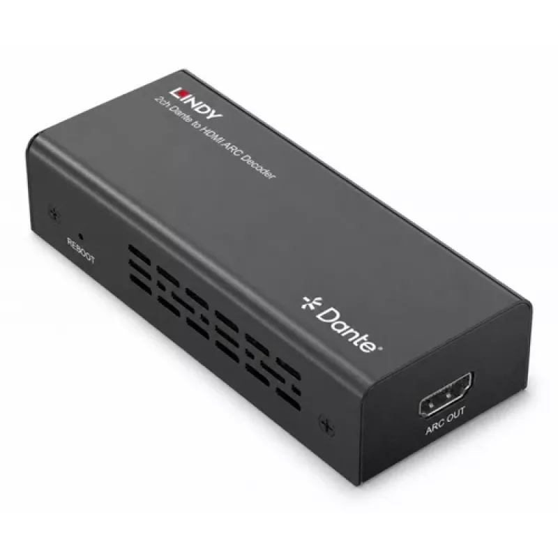 Décodeur Lindy 2ch Dante vers HDMI ARC