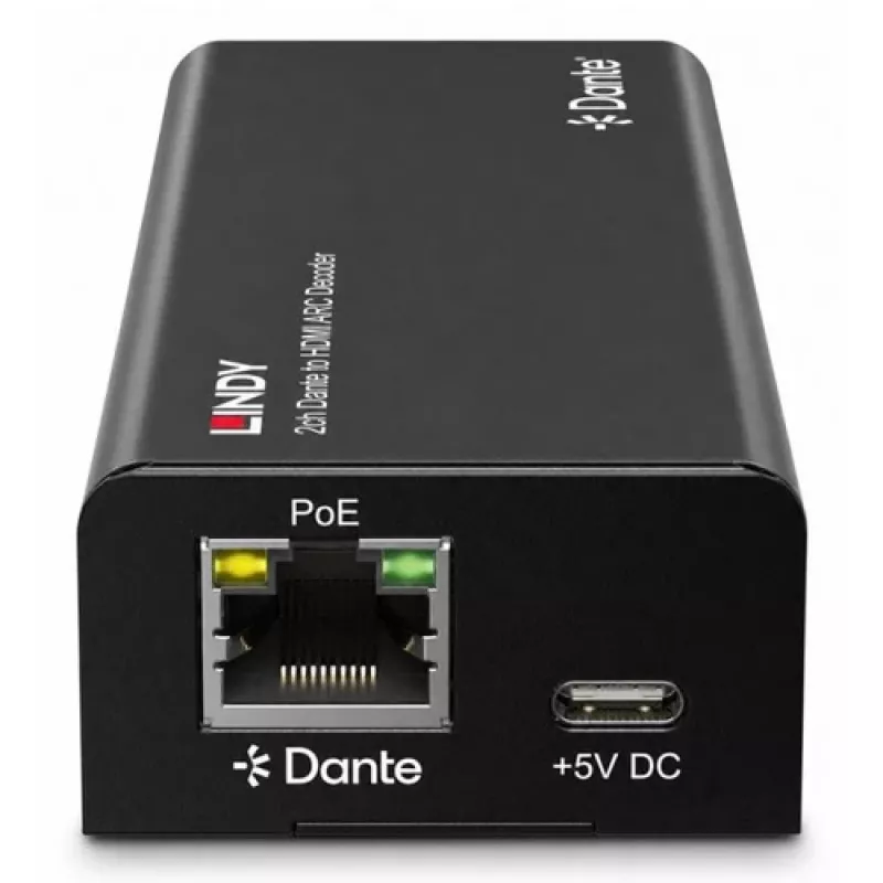 Décodeur Lindy 2ch Dante vers HDMI ARC