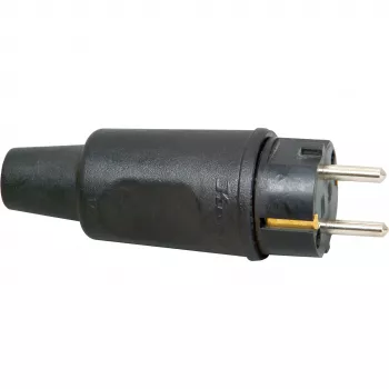 Fiche de sécurité Schuko Kopp 179516009, caoutchouc, 16 A, 230 V, IP44, noir