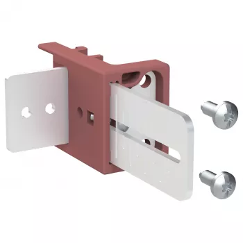 Support de fixation universel court encastré Striebel & John ZW39P2, lot de 2, acier galvanisé