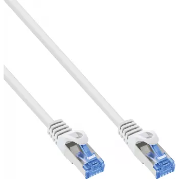 Câble patch INLINE B-72633W Cat.6A S/FTP LSZH, CCA, blanc, 0,30 m, lot de 150