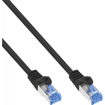 Câble patch InLine® Cat.6A S/FTP LSZH, CCA, noir, 1,5 m, lot de 70