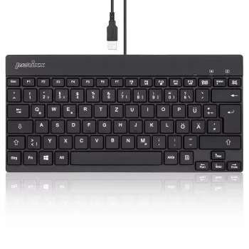 Perixx PERIBOARD-326 DE clavier USB rétroéclairé, filaire, noir