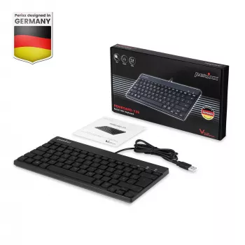 Perixx PERIBOARD-326 DE clavier USB rétroéclairé, filaire, noir
