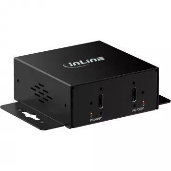 Chargeur mini 2 ports USB-C industriel InLine®, PD 200 W
