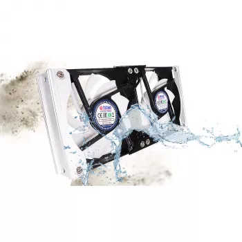 Double ventilateur de réfrigérateur Titan TTC-SC20(A)/V2+ 92x25 mm IP55 avec minuteur et redresseur