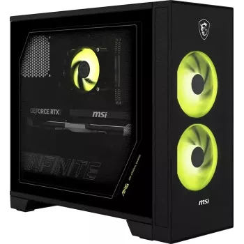 PC de bureau gaming MSI MAG Infinite Z 8B 9NVPR7-051AT, AMD Ryzen 7 9700X, 16 Go DDR5, 1 To SSD NVMe, NVIDIA GeForce RTX 5070, Windows 11 Home, noir
