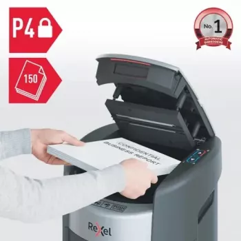Rexel ShredMax AutoFeed+ 150X Shredder, P-4, 150 Sheets, 15 L Bin