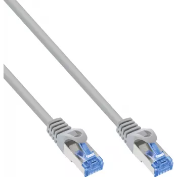 Câble patch INLINE B-72601 Cat.6A S/FTP LSZH, CCA, gris, 1m, lot de 80