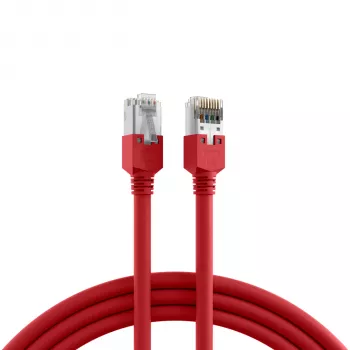 EFB Elektronik K2793.0,50 Câble patch croisé RJ45 Cat.5e SF/UTP, Hirose TM11, Draka UC300, 0,5 m, rouge