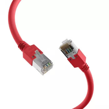 EFB Elektronik K2793.0,50 Câble patch croisé RJ45 Cat.5e SF/UTP, Hirose TM11, Draka UC300, 0,5 m, rouge