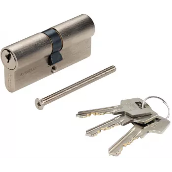 Barillet double à profil européen PSG 63.63535.MN 35/35 nickel satiné