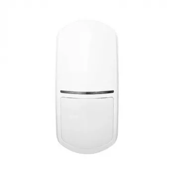SATEL SLIM-DUAL-LUNA-PET-BUS Détecteur de mouvement double technologie PIR et micro-ondes avec immunité aux animaux et éclairage LUNA blanc