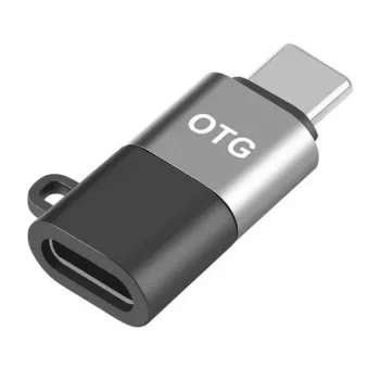 Puluz Adaptateur OTG 8 broches vers USB-C (noir)