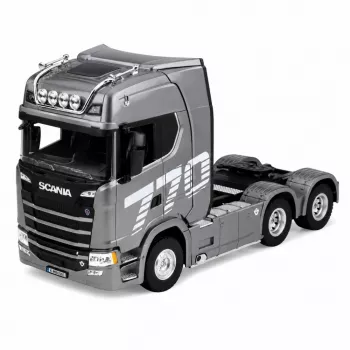 HUINA 32329 Scania 1:18 Tracteur routier RC 6 voies gris argent