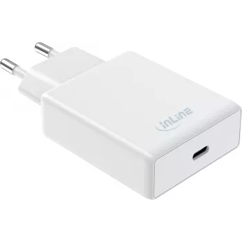 InLine® Chargeur mural USB-C PD 65W, AVS/PPS, blanc