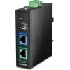 Splitter PoE++ 10G industriel TRENDnet TI-SG704, 802.3bt Type 4, sortie 12V/24V/48V DC, montage sur rail DIN/mural, métal IP30