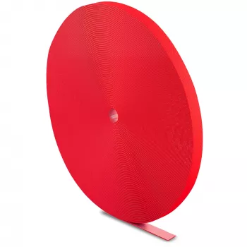 Bande enroulée LABEL THE CABLE LTC PRO, rouleau auto-agrippant double face, 25 m rouge