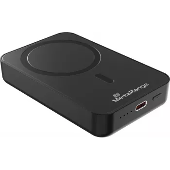 Batterie externe sans fil magnétique MEDIARANGE MRMA761 10 000 mAh, noire