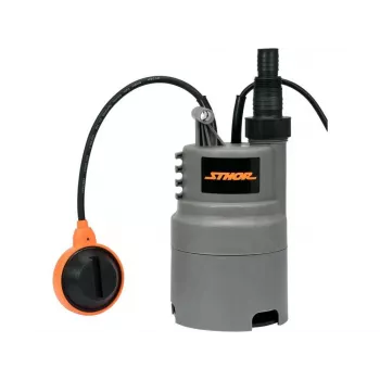Pompe pour eaux chargées STHOR 400W 79781 - pompe submersible, 7500 L/h, hauteur de refoulement 5 m, interrupteur à flotteur, câble 10 m