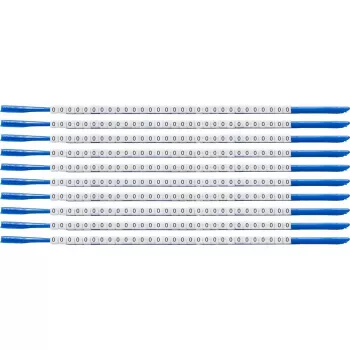 Repère de câbles Clipsleeve Brady SCN-07-0, légende « 0 », jaune, diamètre de câble 1,9-2,4 mm, pack de 300