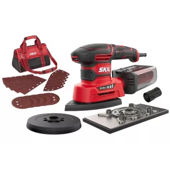 Ponceuse multifonction SKIL 7280 DA 250W avec bases rectangulaire et delta