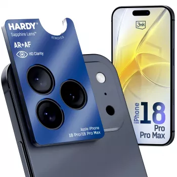 3MK PROTECTION Apple iPhone 18 Pro / 18 Pro Max - Lentille saphir 3mk Hardy