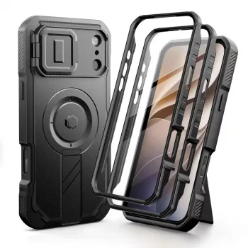 TECH-PROTECT Kevlar MagSafe lot de 2 coques pour iPhone 17 Pro Max / 18 Pro Max - noir