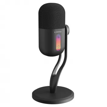 Rampage ARPEJ Microphone à condensateur gaming sur bras articulé, RGB, noir