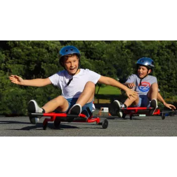 EzyRoller Drifter X Foot-Powered Drifting Go-Kart, 4-12 Years, Pink