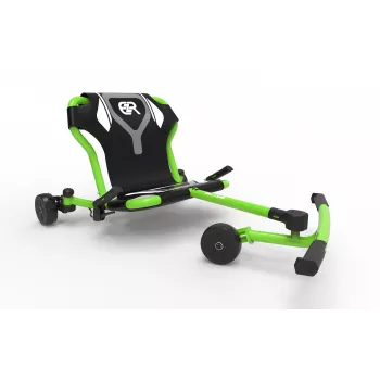 EzyRoller Drifter Pro X Foot-Powered Drifting Go-Kart for Ages 10+ - Green