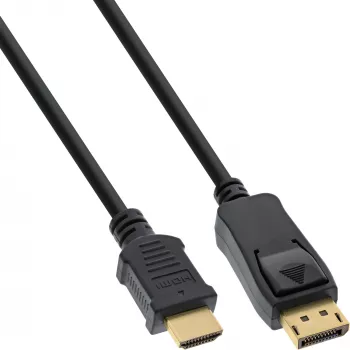 Kindermann 5809000602 - 2 m - DisplayPort - HDMI Type A (Standard) - Mâle - Mâle - Or