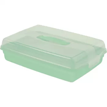 Curver boîte de transport rectangulaire pour gâteaux 45 x 29,5 x 11,1 cm bleu clair