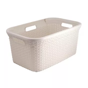 CURVER Panier à linge Style 45L 59,2x38x27cm crème
